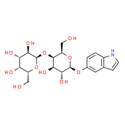 ChemSpider 2D Image | 1H-Indol-5-yl 4-O-alpha-D-galactopyranosyl-beta-D-galactopyranoside | C20H27NO11