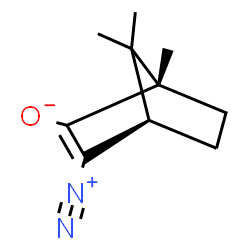 ChemSpider 2D Image | (1S,4R)-3-Diazonio-1,7,7-trimethylbicyclo[2.2.1]hept-2-en-2-olate | C10H14N2O
