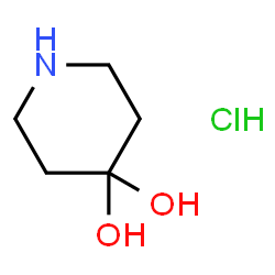ChemSpider 2D Image | 4,4-Piperidinediol hydrochloride | C5H12ClNO2