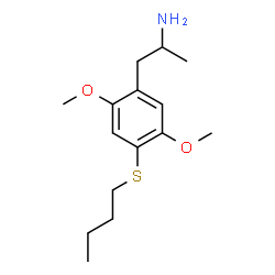 ChemSpider 2D Image | 1-[4-(Butylsulfanyl)-2,5-dimethoxyphenyl]-2-propanamine | C15H25NO2S
