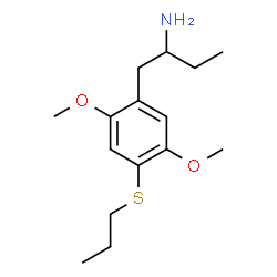 ChemSpider 2D Image | 1-[2,5-Dimethoxy-4-(propylsulfanyl)phenyl]-2-butanamine | C15H25NO2S