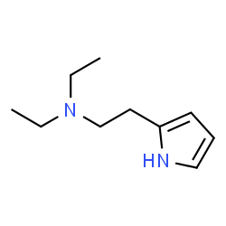 ChemSpider 2D Image | N,N-Diethyl-2-(1H-pyrrol-2-yl)ethanamine | C10H18N2