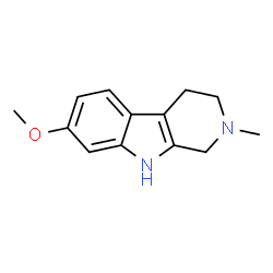 ChemSpider 2D Image | 7-Methoxy-2-methyl-2,3,4,9-tetrahydro-1H-beta-carboline | C13H16N2O