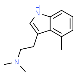 ChemSpider 2D Image | N,N-Dimethyl-2-(4-methyl-1H-indol-3-yl)ethanamine | C13H18N2