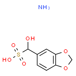 ChemSpider 2D Image | Ammonium 1,3-benzodioxol-5-yl(hydroxy)methanesulfonate | C8H11NO6S