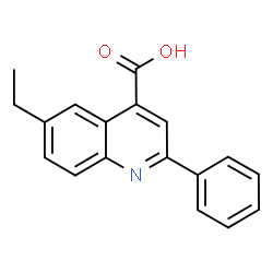 ChemSpider 2D Image | 6-Ethyl-2-phenyl-4-quinolinecarboxylic acid | C18H15NO2
