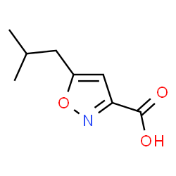 ChemSpider 2D Image | 5-isobutylisoxazole-3-carboxylic acid | C8H11NO3