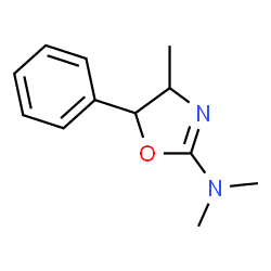 ChemSpider 2D Image | N,N,4-Trimethyl-5-phenyl-4,5-dihydro-1,3-oxazol-2-amine | C12H16N2O