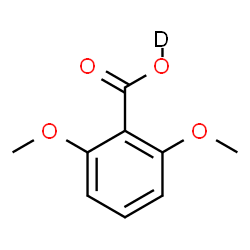 ChemSpider 2D Image | 2,6-Dimethoxy(O-~2~H)benzoic acid | C9H9DO4