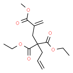 ChemSpider 2D Image | 4,4-Diethyl 2-methyl 1,6-heptadiene-2,4,4-tricarboxylate | C15H22O6