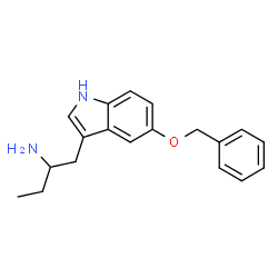 ChemSpider 2D Image | 1-[5-(Benzyloxy)-1H-indol-3-yl]-2-butanamine | C19H22N2O