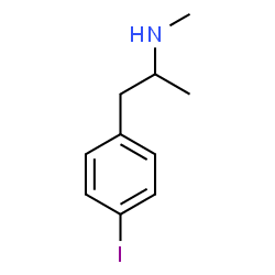ChemSpider 2D Image | 1-(4-Iodophenyl)-N-methyl-2-propanamine | C10H14IN