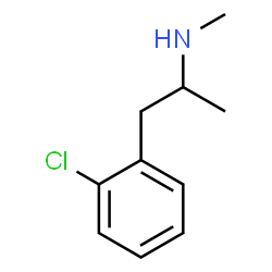ChemSpider 2D Image | 1-(2-Chlorophenyl)-N-methyl-2-propanamine | C10H14ClN