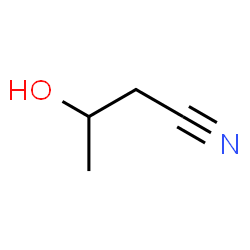 ChemSpider 2D Image | 3-Hydroxybutanenitrile | C4H7NO