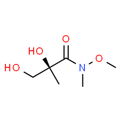 ChemSpider 2D Image | (2S)-2,3-Dihydroxy-N-methoxy-N,2-dimethylpropanamide | C6H13NO4