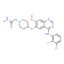 ChemSpider 2D Image | Sapitinib | C23H25ClFN5O3