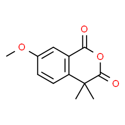 ChemSpider 2D Image | 7-Methoxy-4,4-dimethyl-1H-isochromene-1,3(4H)-dione | C12H12O4