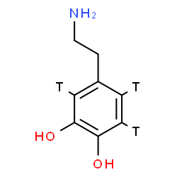 ChemSpider 2D Image | 4-(2-Aminoethyl)-1,2-(~3~H_3_)benzenediol | C8H8T3NO2