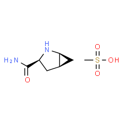 ChemSpider 2D Image | (1S,3S,5S)-2-Azabicyclo[3.1.0]hexane-3-carboxamide methanesulfonate | C7H14N2O4S