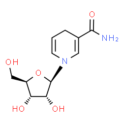 ChemSpider 2D Image | 1-(beta-D-Ribofuranosyl)-1,4-dihydronicotinamide | C11H16N2O5
