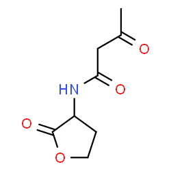 ChemSpider 2D Image | 3-Oxo-N-(2-oxotetrahydro-3-furanyl)butanamide | C8H11NO4