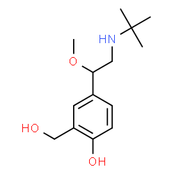 ChemSpider 2D Image | Albuterol Methyl Ether | C14H23NO3