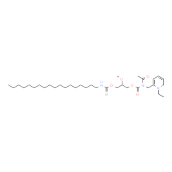ChemSpider 2D Image | 2-(2-Acetyl-6-methoxy-3,9-dioxo-4,8-dioxa-2,10-diazaoctacos-1-yl)-1-ethylpyridinium | C34H60N3O6