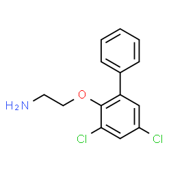 ChemSpider 2D Image | 2-(2,4-dichloro-6-phenylphenoxy)ethylamine | C14H13Cl2NO