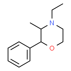 ChemSpider 2D Image | 4-Ethyl-3-methyl-2-phenylmorpholine | C13H19NO