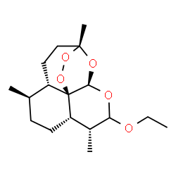 ChemSpider 2D Image | (3R,5aS,6R,8aS,9R,12R,12aR)-10-ethoxy-3,6,9-trimethyldecahydro-3,12-epoxy[1,2]dioxepino[4,3-i]isochromene | C17H28O5