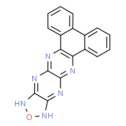 ChemSpider 2D Image | 11,13-Dihydrodibenzo[f,h][1,2,5]oxadiazolo[3',4':5,6]pyrazino[2,3-b]quinoxaline | C18H10N6O
