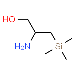 ChemSpider 2D Image | 2-Amino-3-(trimethylsilyl)-1-propanol | C6H17NOSi