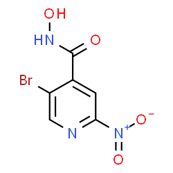 ChemSpider 2D Image | 5-Bromo-N-hydroxy-2-nitroisonicotinamide | C6H4BrN3O4