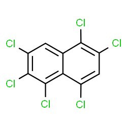 ChemSpider 2D Image | 1,2,3,5,6,8-Hexachloronaphthalene | C10H2Cl6