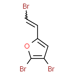 ChemSpider 2D Image | 2,3-Dibromo-5-[(E)-2-bromovinyl]furan | C6H3Br3O
