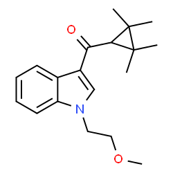ChemSpider 2D Image | [1-(2-Methoxyethyl)-1H-indol-3-yl](2,2,3,3-tetramethylcyclopropyl)methanone | C19H25NO2
