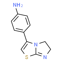 ChemSpider 2D Image | 4-(5,6-Dihydroimidazo[2,1-b][1,3]thiazol-3-yl)aniline | C11H11N3S