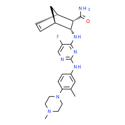 ChemSpider 2D Image | Cenisertib | C24H30FN7O