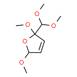 ChemSpider 2D Image | 2-(dimethoxymethyl)-2,5-dihydro-2,5-dimethoxyfuran | C9H16O5
