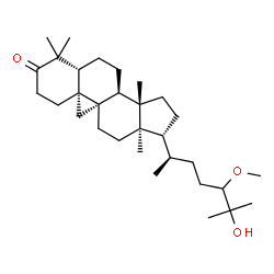 ChemSpider 2D Image | (9beta)-25-Hydroxy-24-methoxy-9,19-cyclolanostan-3-one | C31H52O3