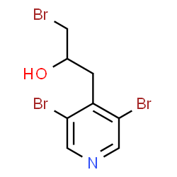 ChemSpider 2D Image | 1-Bromo-3-(3,5-dibromo-4-pyridinyl)-2-propanol | C8H8Br3NO