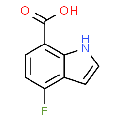 ChemSpider 2D Image | 4-Fluoro-1H-indole-7-carboxylic acid | C9H6FNO2