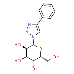 ChemSpider 2D Image | 1-(beta-D-Galactopyranosyl)-4-phenyl-1H-1,2,3-triazole | C14H17N3O5