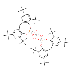 ChemSpider 2D Image | HYDROXYALUMINUM BIS(2,2-METHYLENE-BIS(4,6-DI-TERT-BUTYLPHENYL)PHOSPHATE) | C58H85AlO9P2