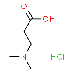 ChemSpider 2D Image | N,N-dimethyl-beta-alanine hydrochloride | C5H12ClNO2