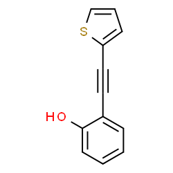 ChemSpider 2D Image | 2-(2-Thienylethynyl)phenol | C12H8OS