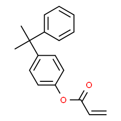 ChemSpider 2D Image | p-Cumylphenyl acrylate | C18H18O2