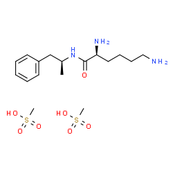 ChemSpider 2D Image | Lisdexamfetamine dimesylate | C17H33N3O7S2