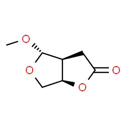 ChemSpider 2D Image | (3aS,4S,6aR)-4-Methoxytetrahydrofuro[3,4-b]furan-2(3H)-one | C7H10O4