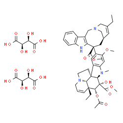 ChemSpider 2D Image | Vinorelbine Tartrate | C53H66N4O20